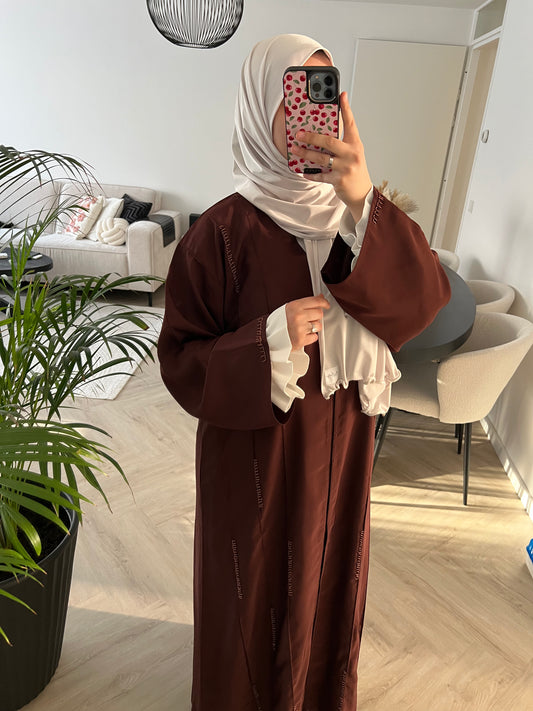 Elegant abaya - Brown