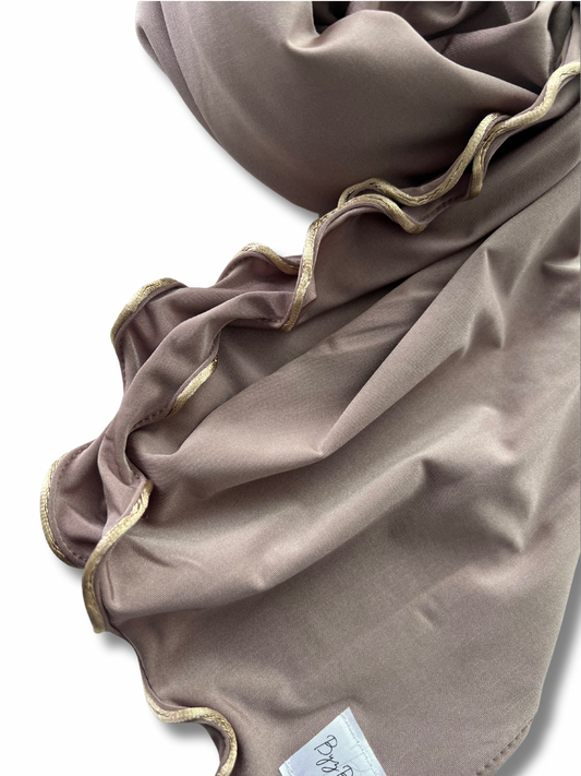 Satin premium jersey line - Ashy brown