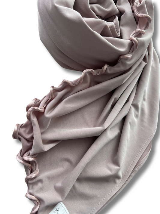 Satin premium jersey line - Pink powder