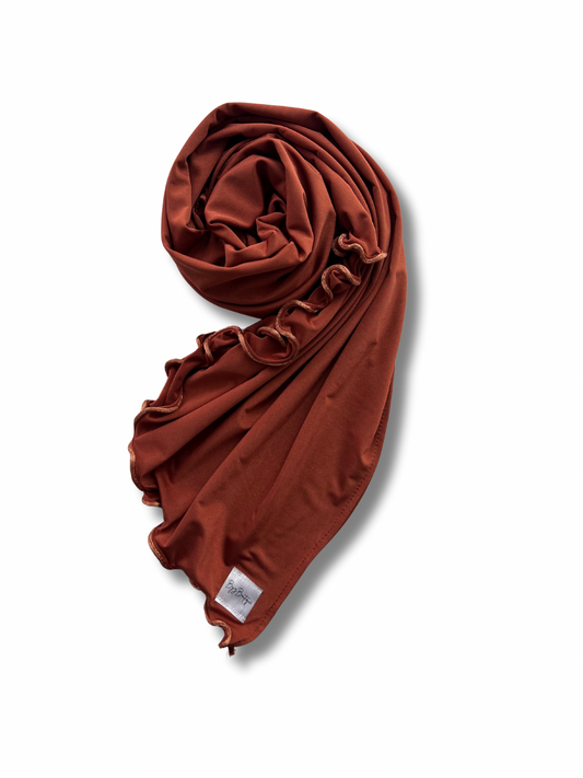 Satin premium jersey line - Burned orange