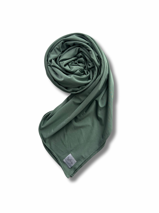 Satin premium jersey - Sage light