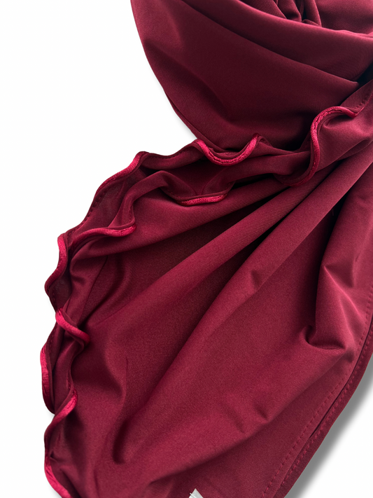 Satin premium jersey line - Bordeaux