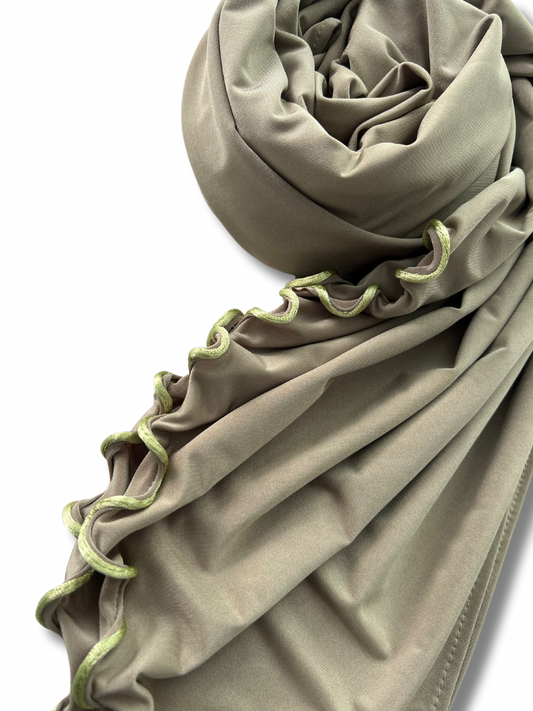 Satin premium jersey line - Olive