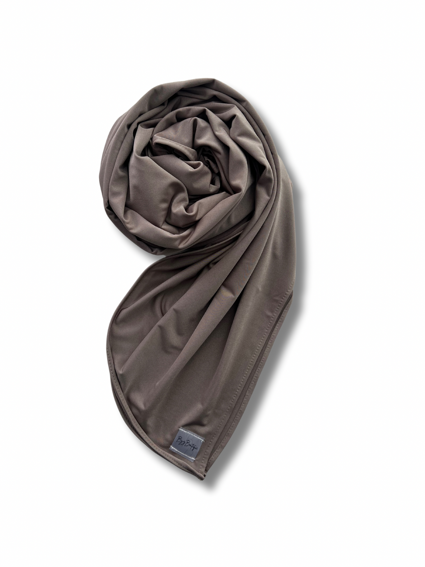 Satin premium jersey - Ashy brown