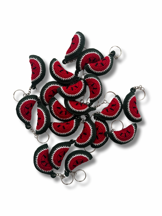 Handmade watermelon keychain