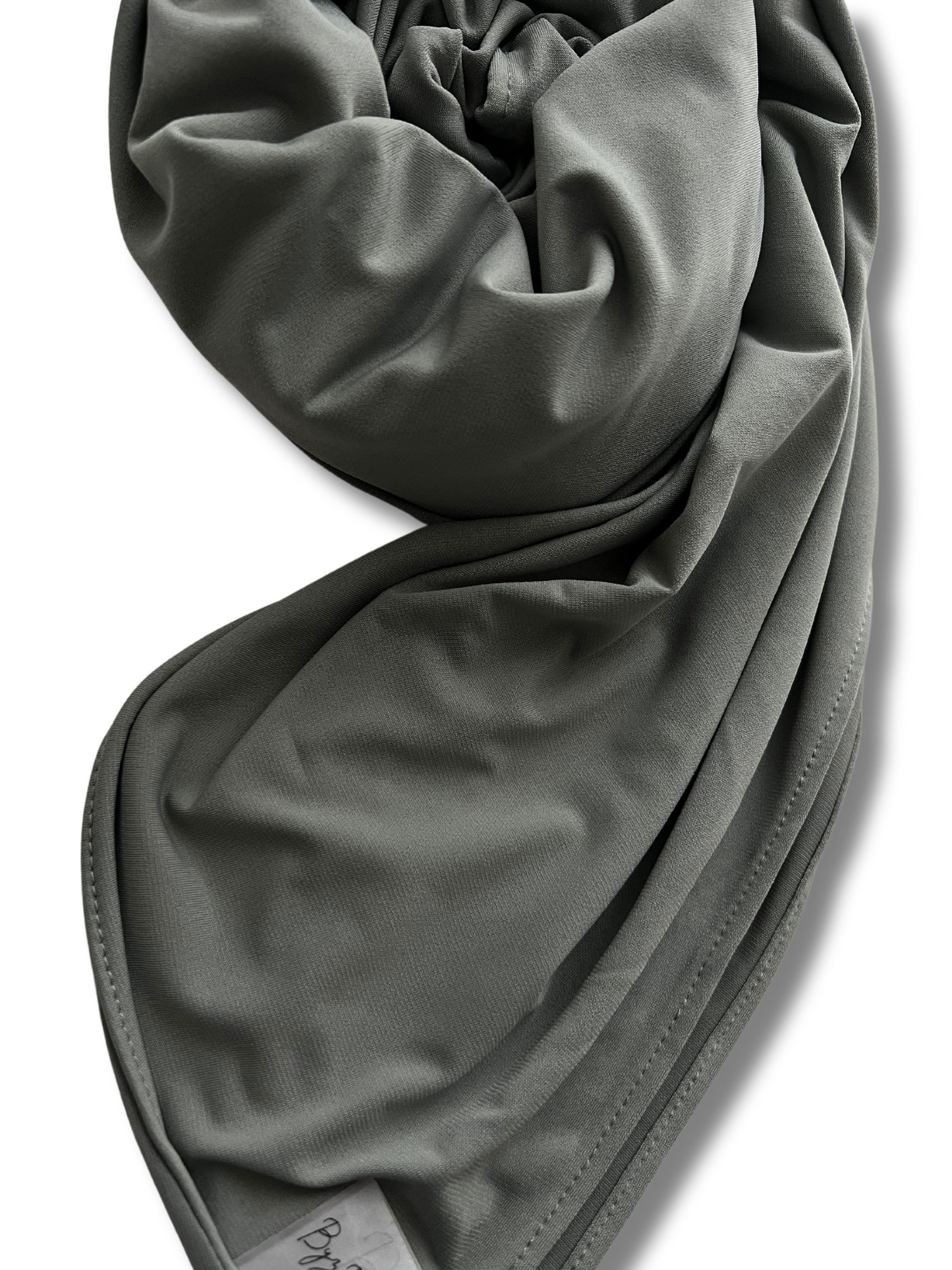 Premium jersey hijab folded - Sage green