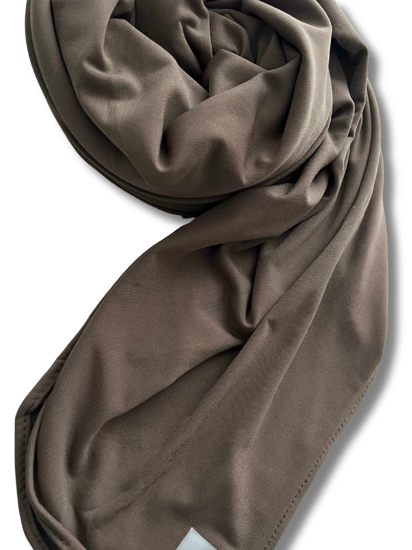 Premium jersey hijab folded - Brown