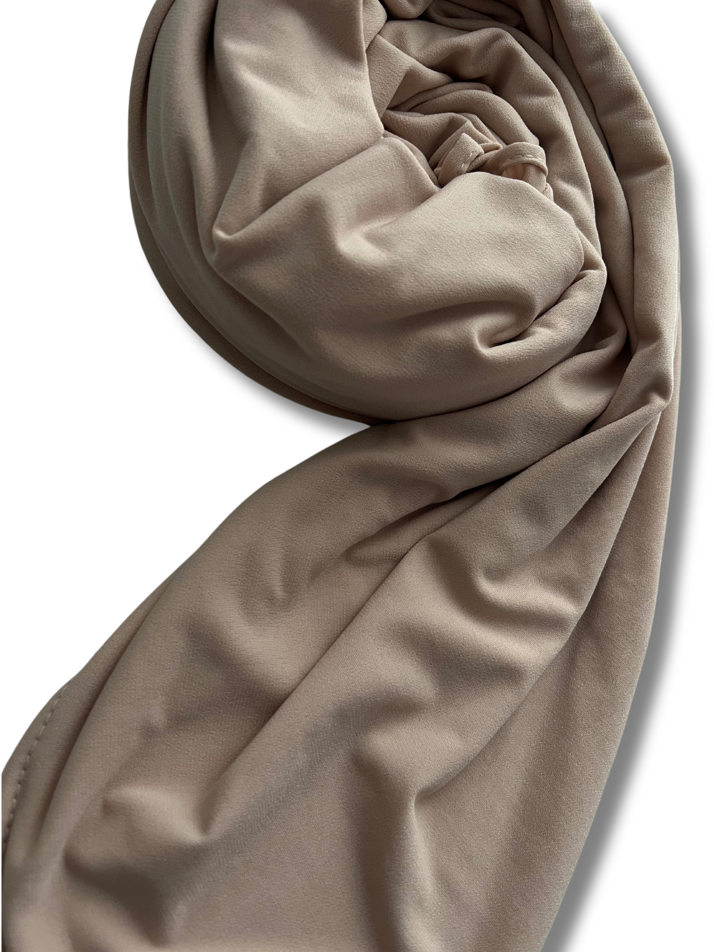 Premium jersey hijab folded - Cream silk