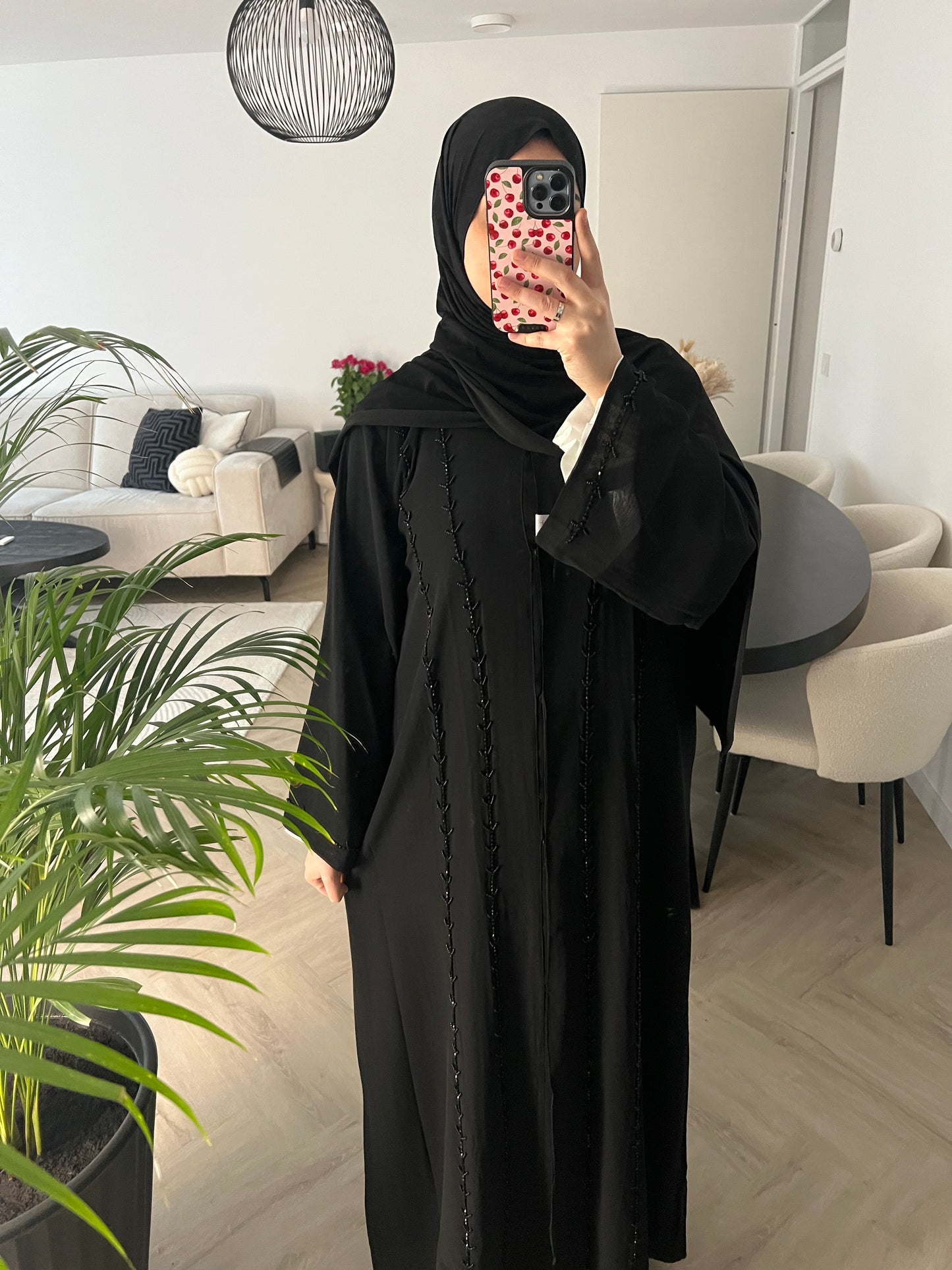 Elegant black abaya "Beyza"