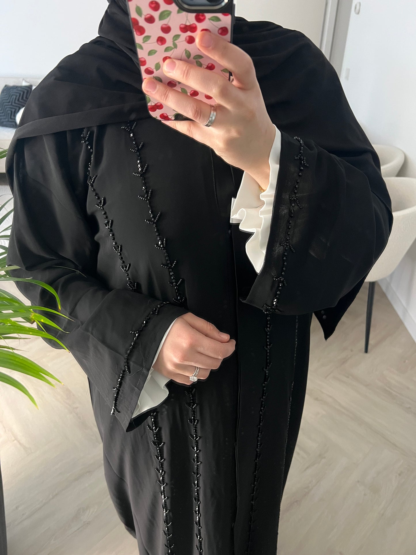 Elegant black abaya "Beyza"