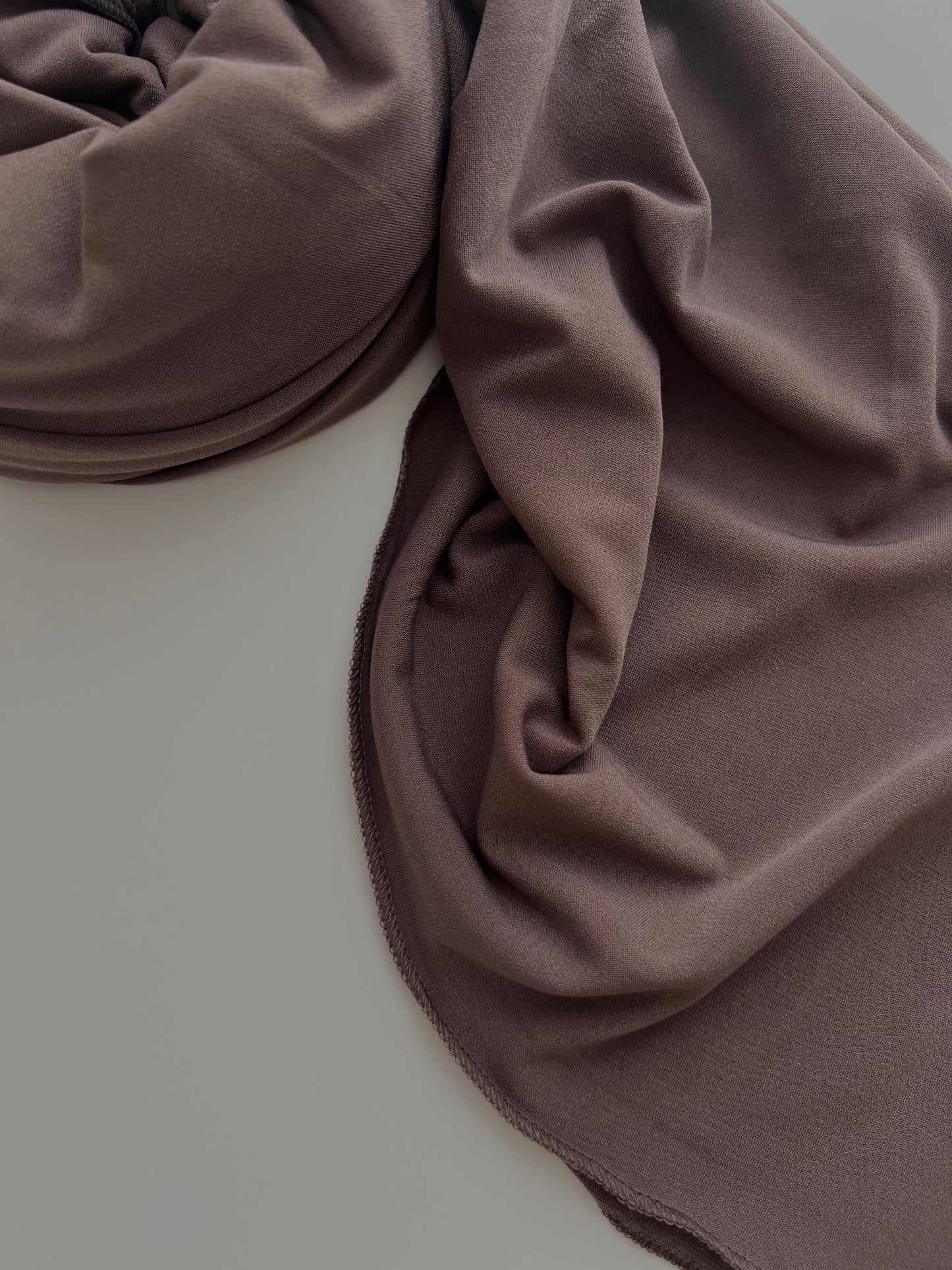 Premium jersey hijab folded - Cacao