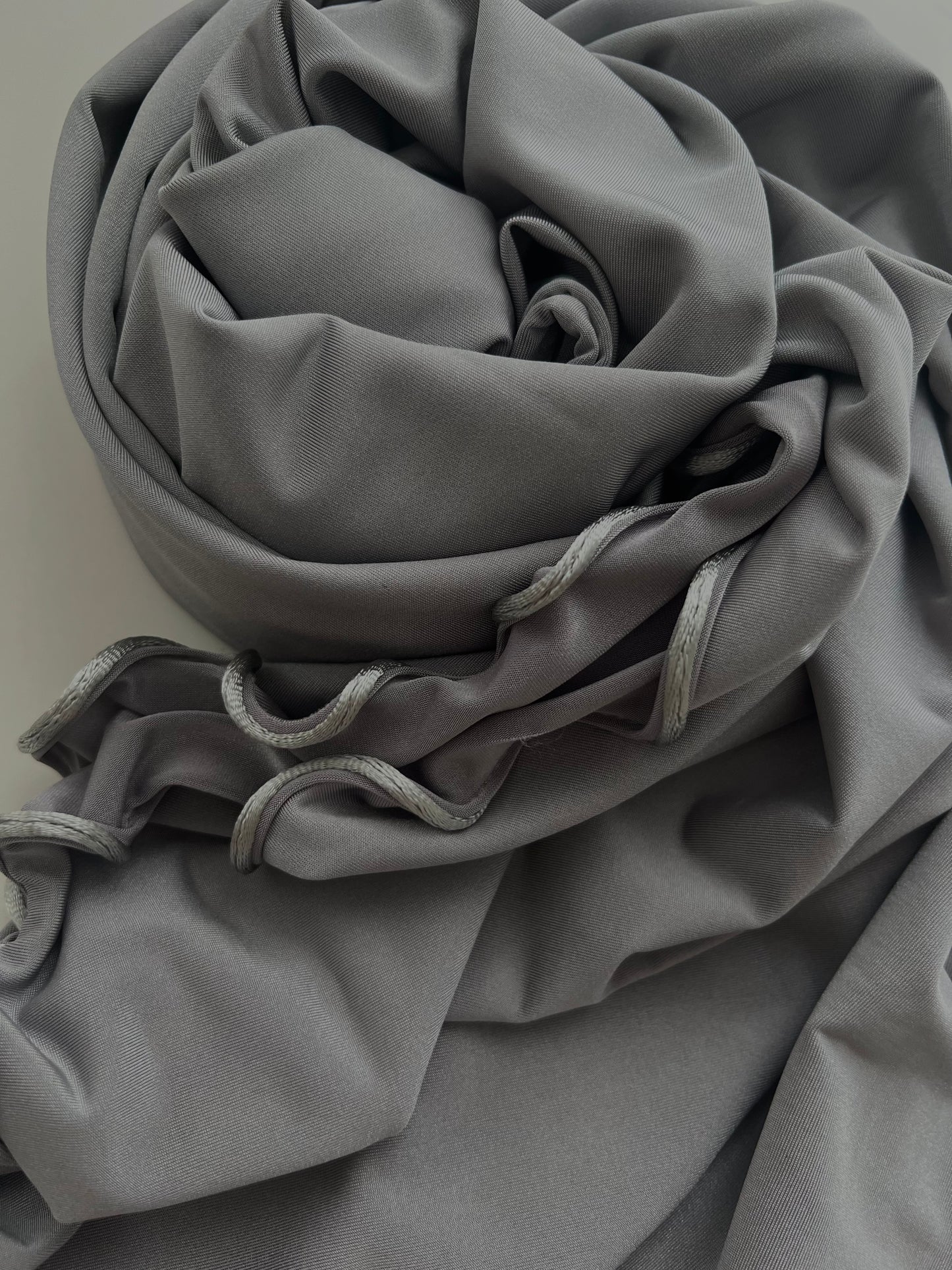 Satin premium jersey line hijab - Cement