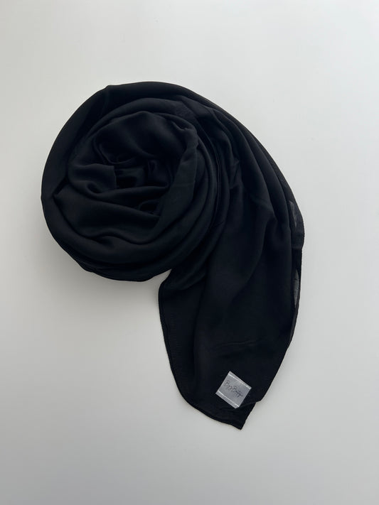 Modal hijab - Black