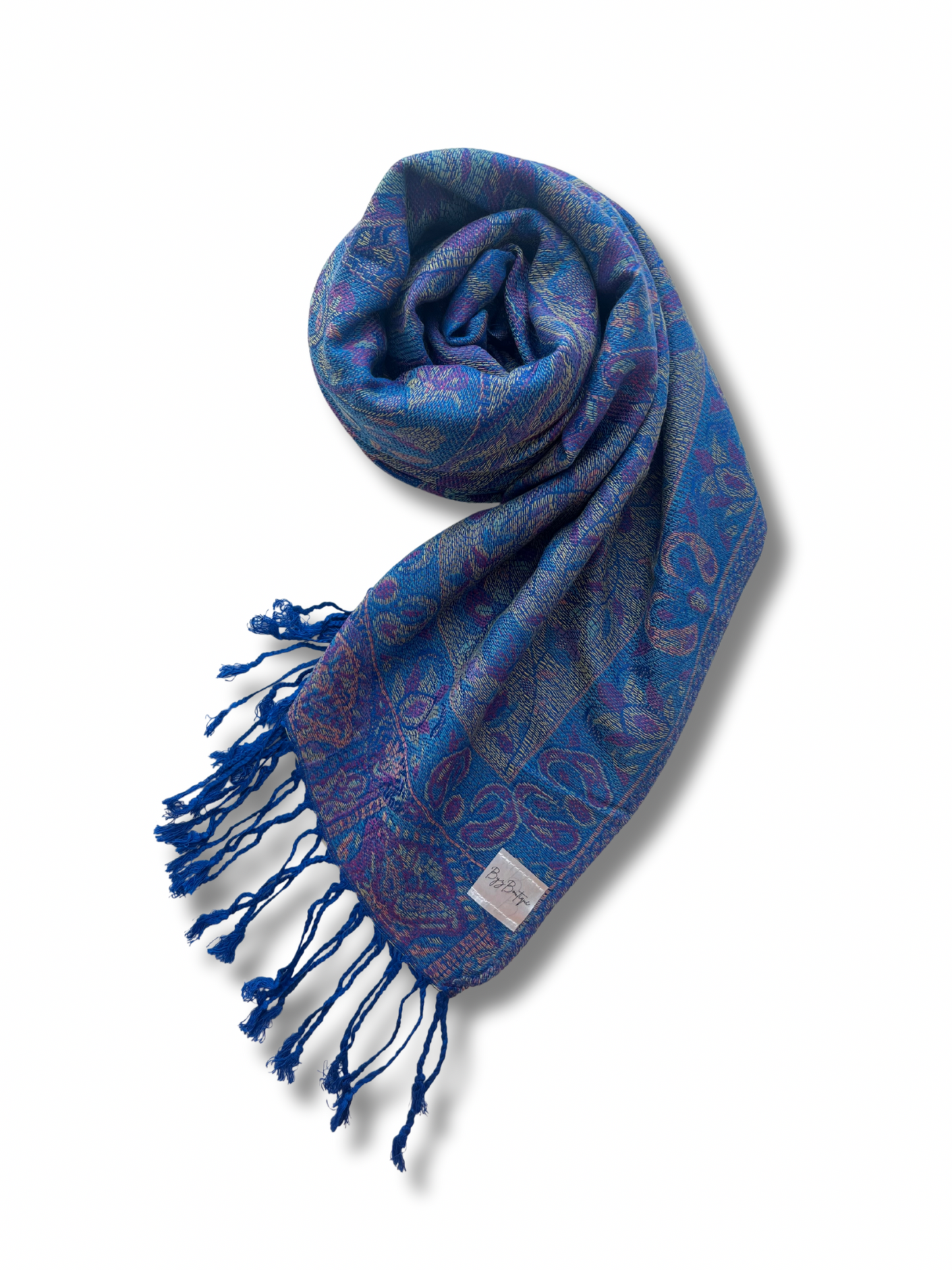 Reversible pashmina hijab - Dark blue