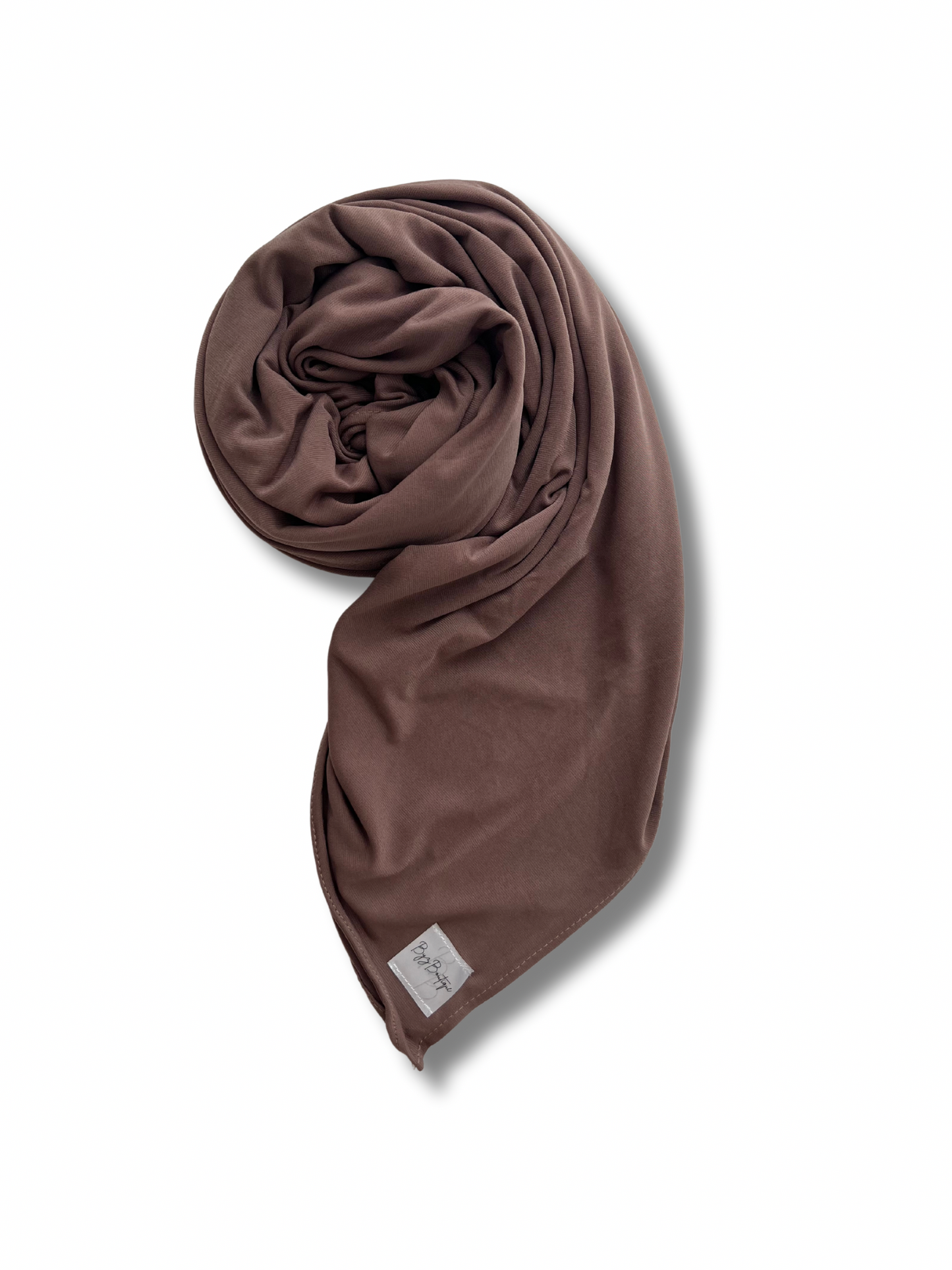 Premium jersey hijab folded - Cacao