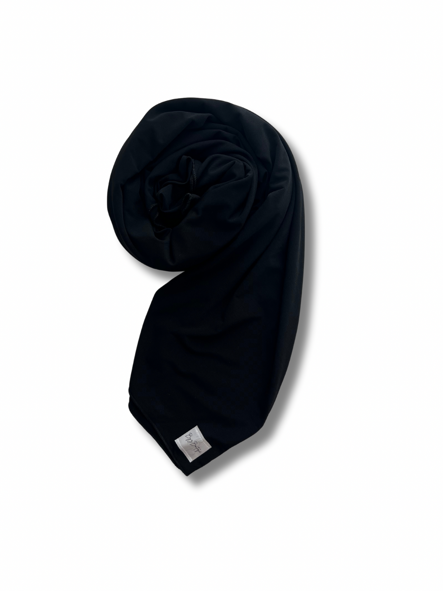 Premium jersey hijab - Black