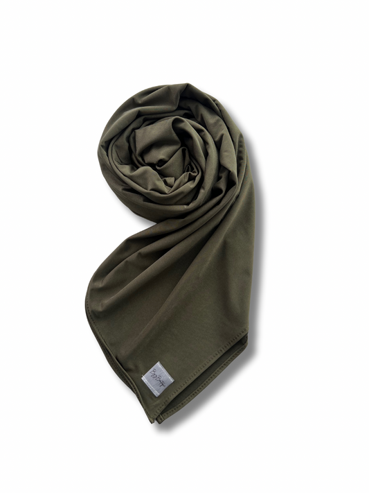 Satin premium jersey - Army green