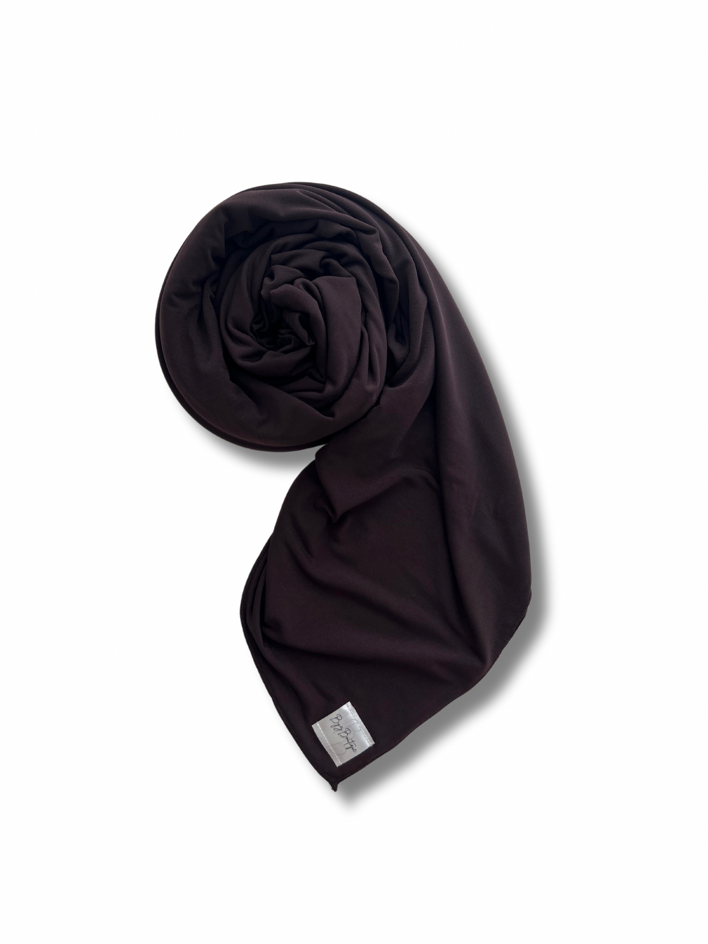 Premium jersey hijab - Espresso