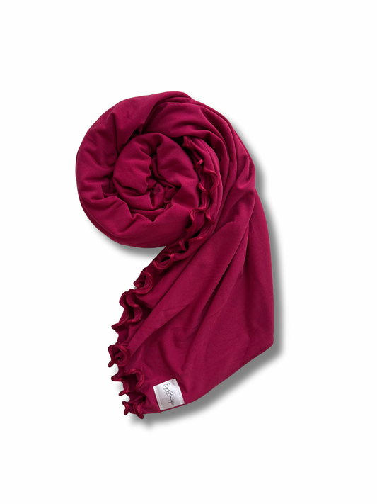 Premium jersey line hijab - Magenta