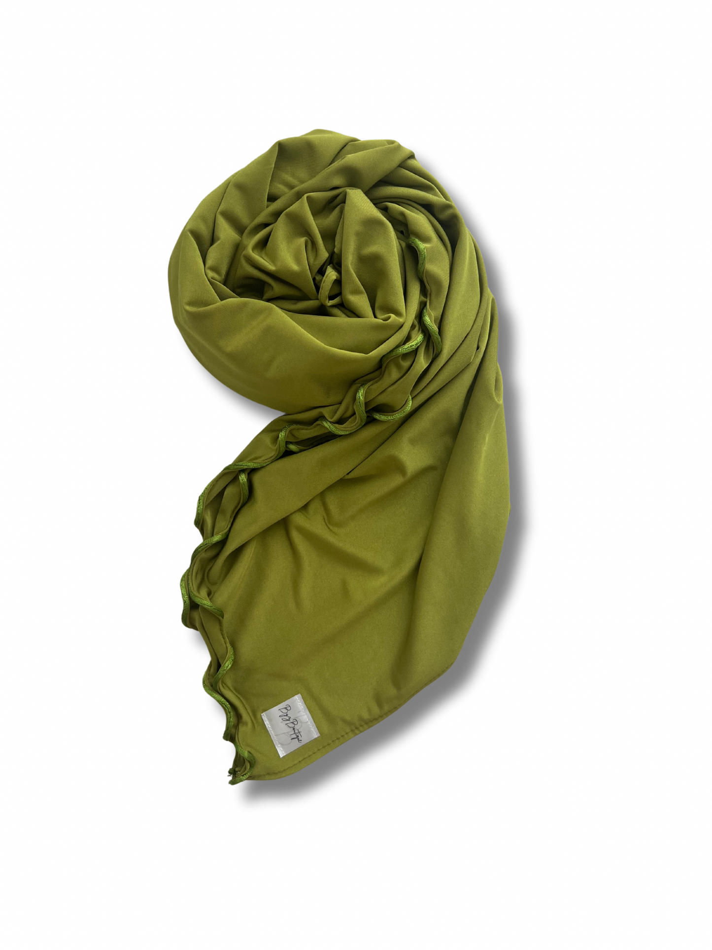 Satin premium jersey line hijab - Lime