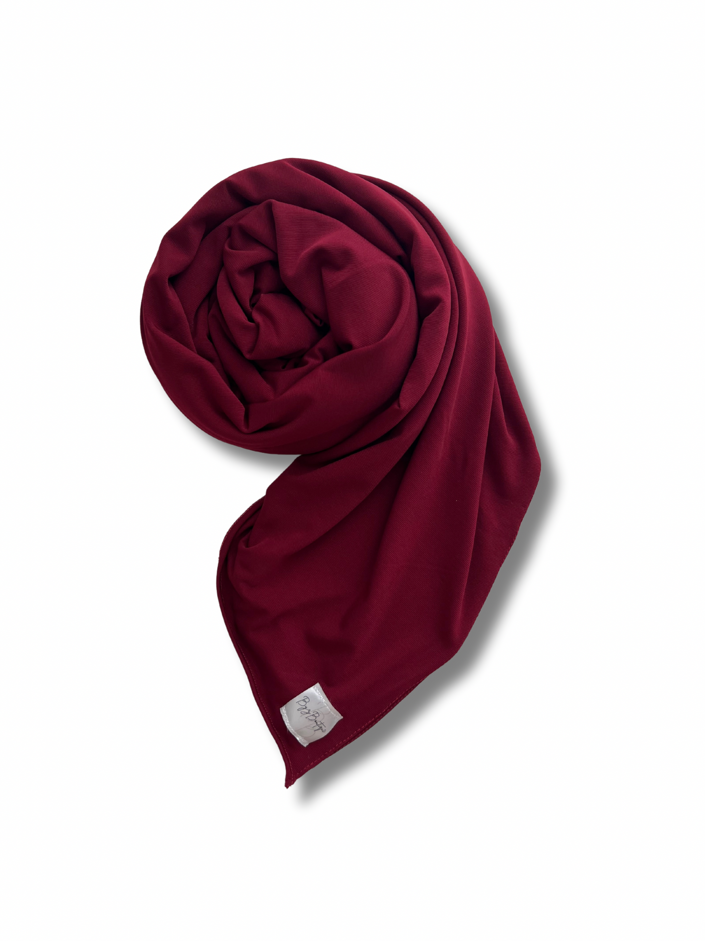 Premium jersey hijab folded - Marron