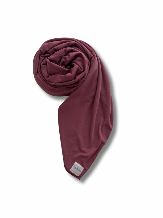 Premium jersey hijab - Mulberry