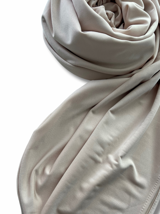 Satin premium jersey - Creme
