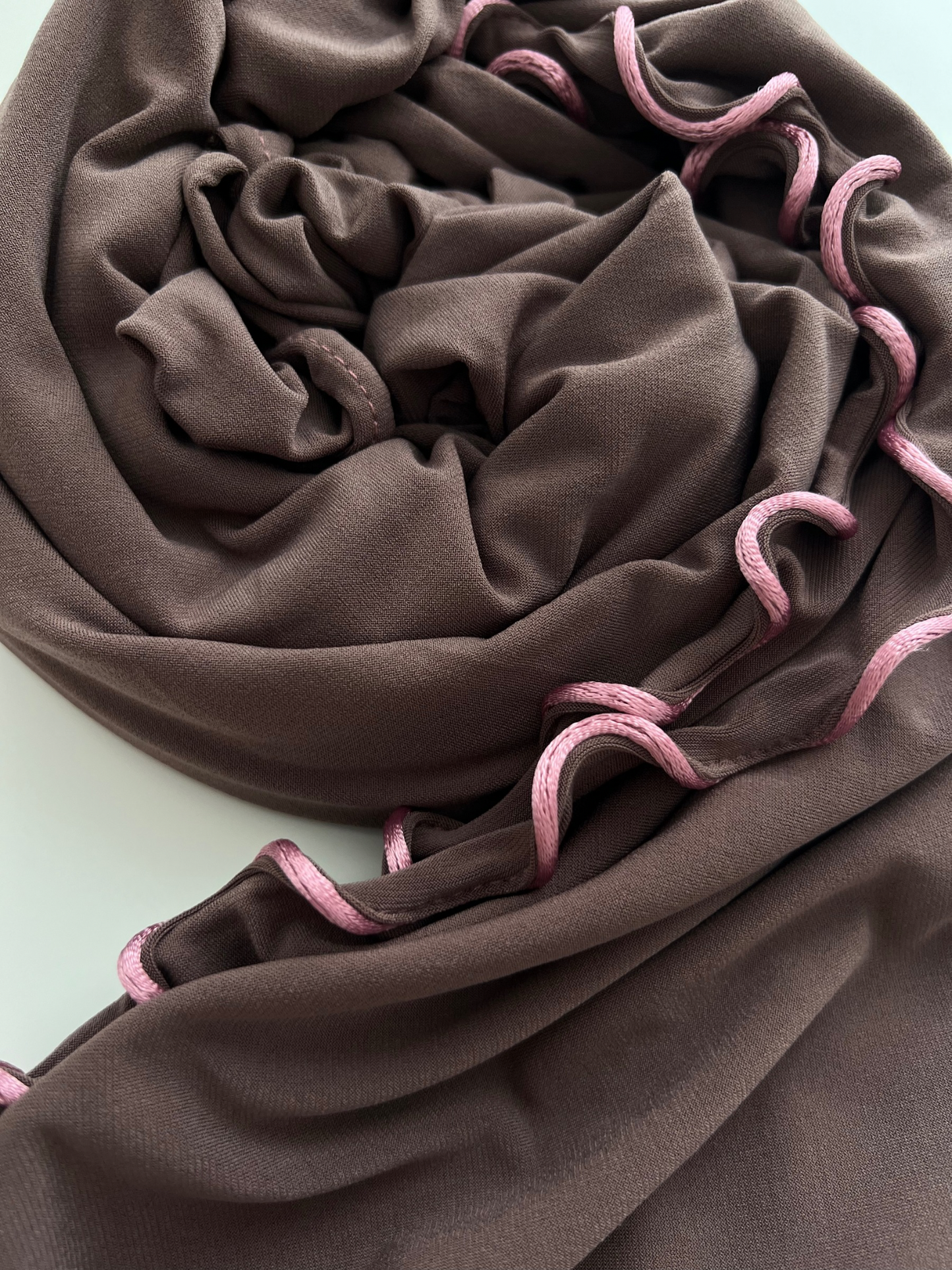 Premium jersey line hijab - Marsala