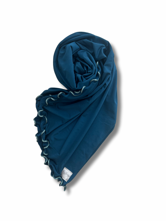 Satin premium jersey line hijab - Sea Foam