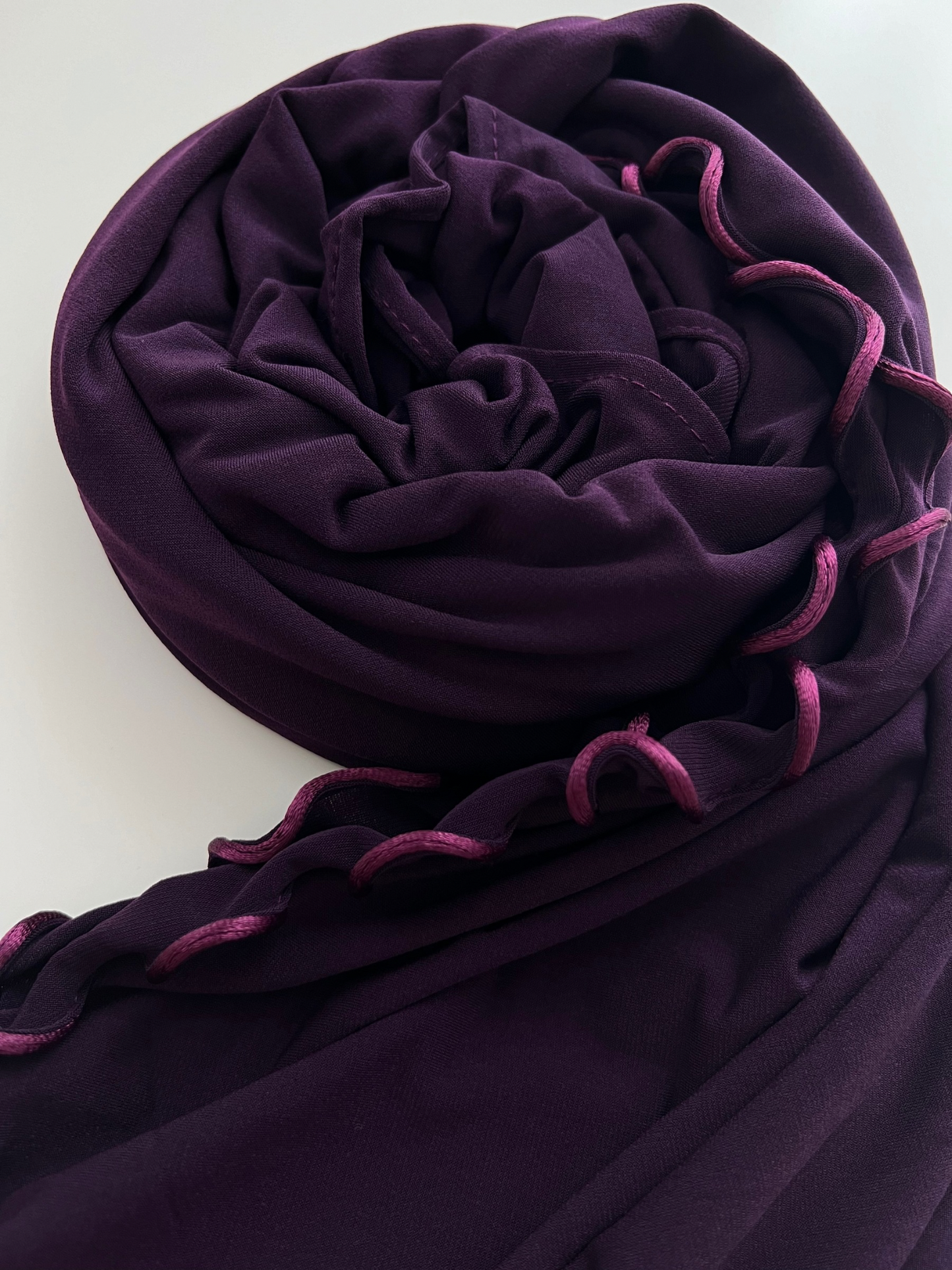 Premium jersey line hijab - Deep Purple