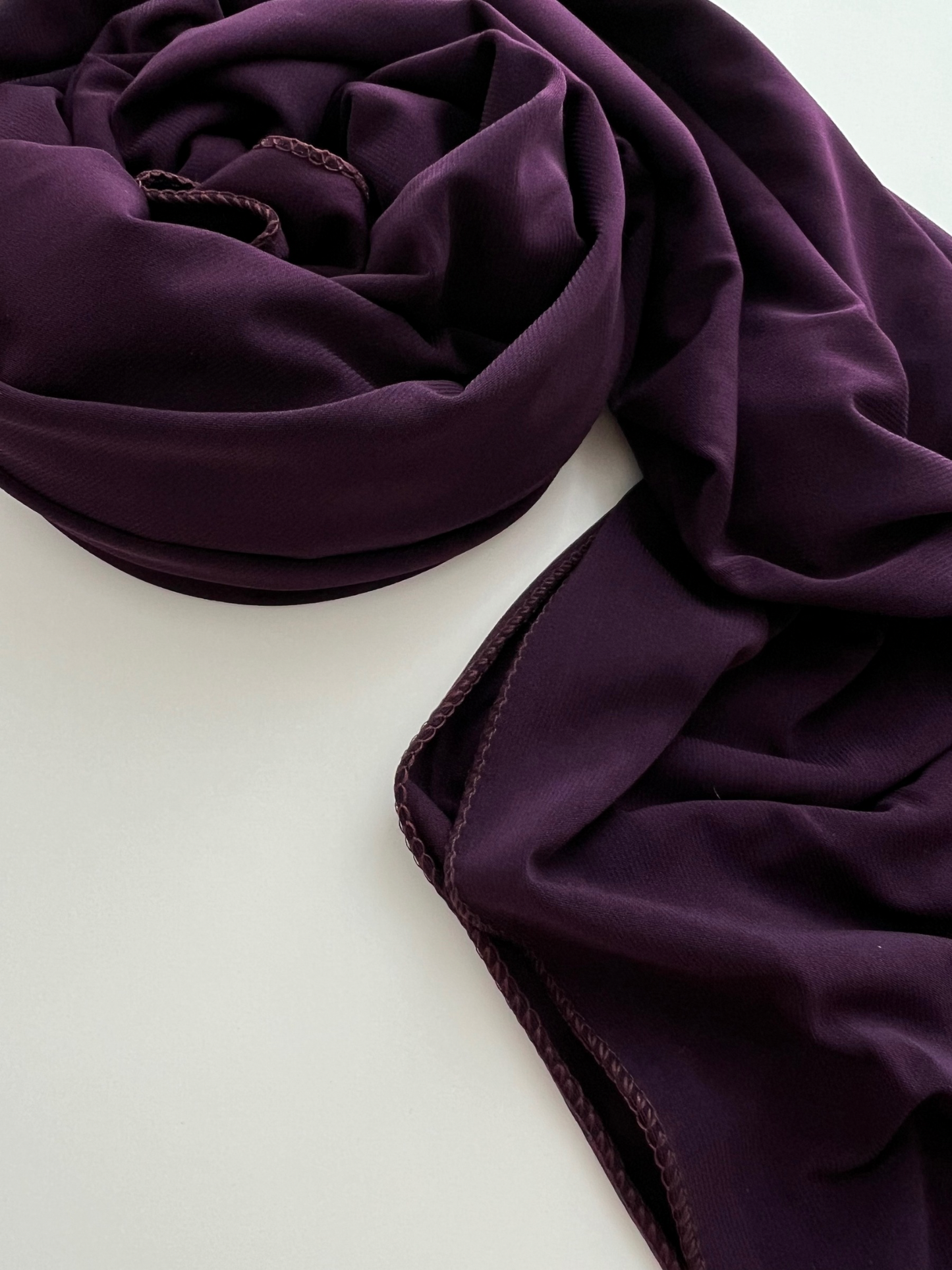 Premium jersey hijab - Aubergine 1.0