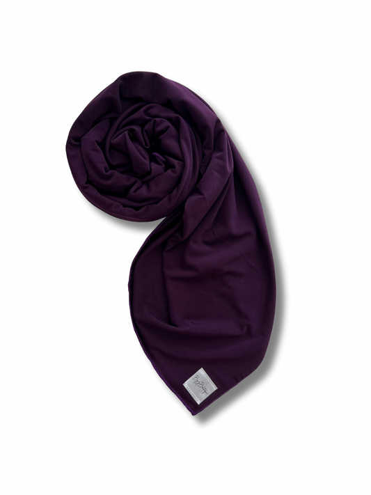 Premium jersey hijab - Aubergine 2.0