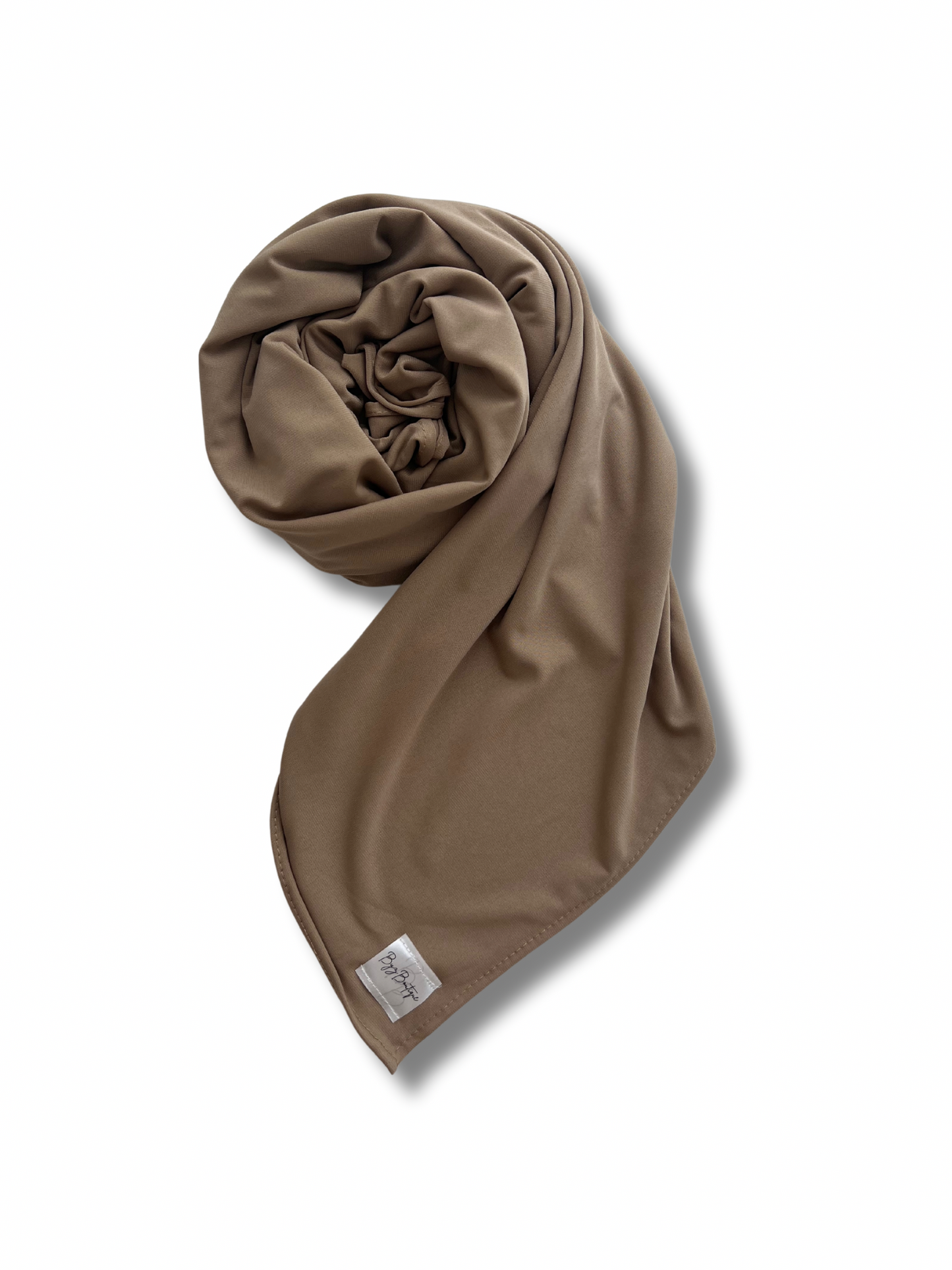 Premium jersey hijab folded - Sandstone